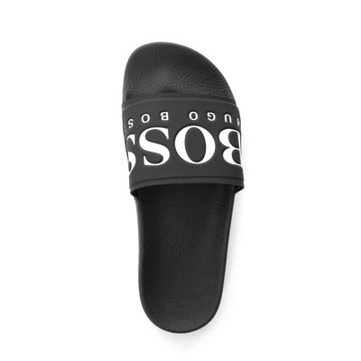 BOSS Solar Slid Logo Sliders in Black & White