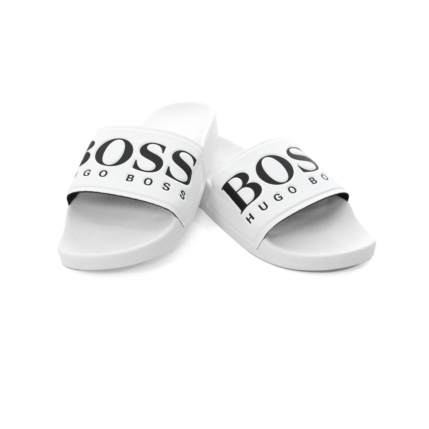 BOSS Solar Slid Logo Sliders in White