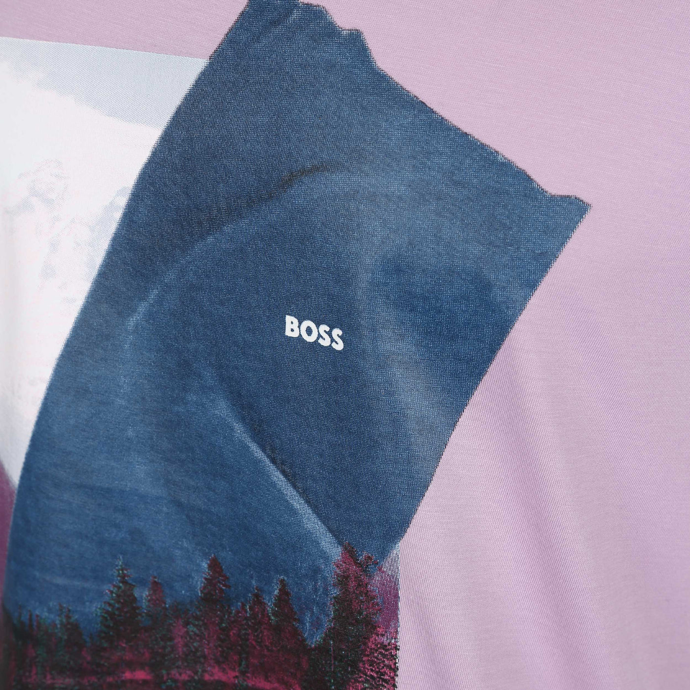 BOSS Teetaste T Shirt in Pastel Purple