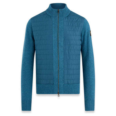 Belstaff Kingston Full Zip Knitwear in Legion Blue