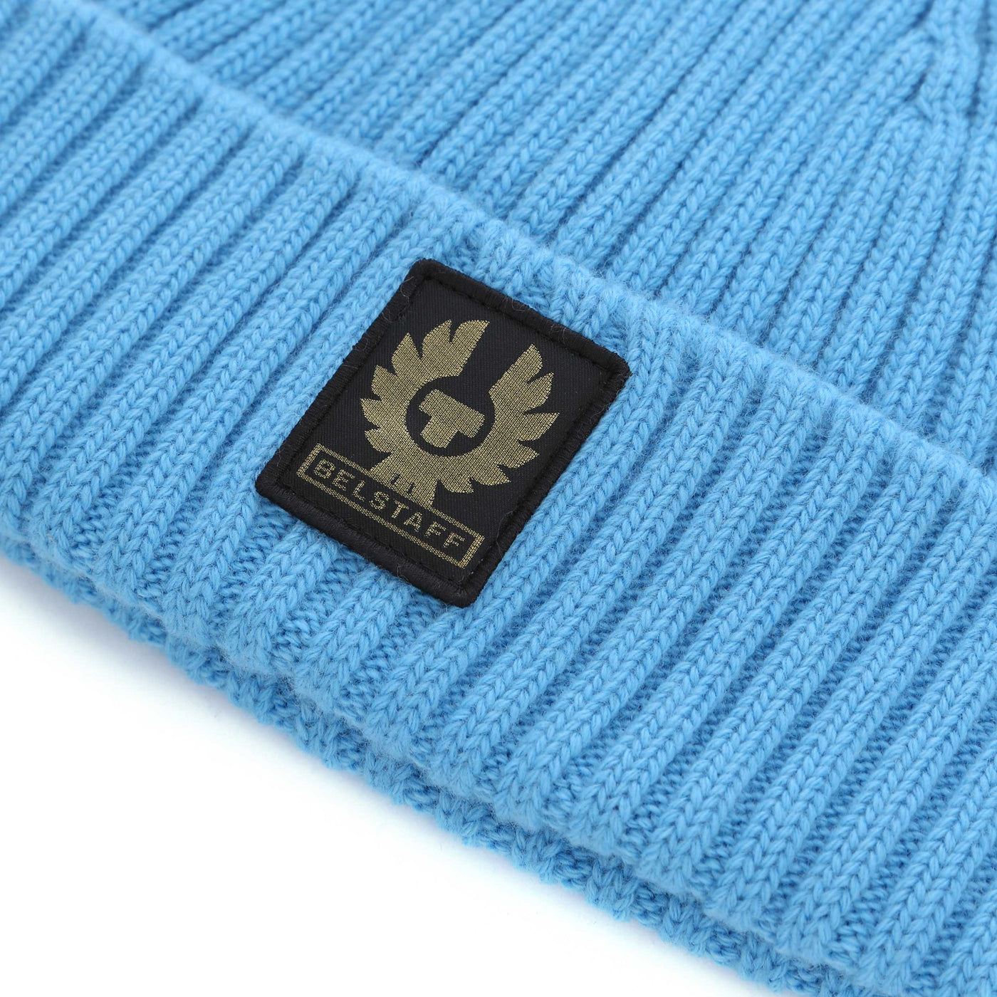 Belstaff Strickmütze Beanie Blau | 100% Wolle Made In UK