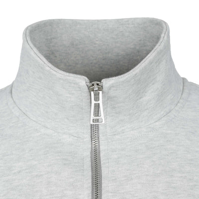 Belstaff Quarter Zip Sweat Top in Old Silver Heather