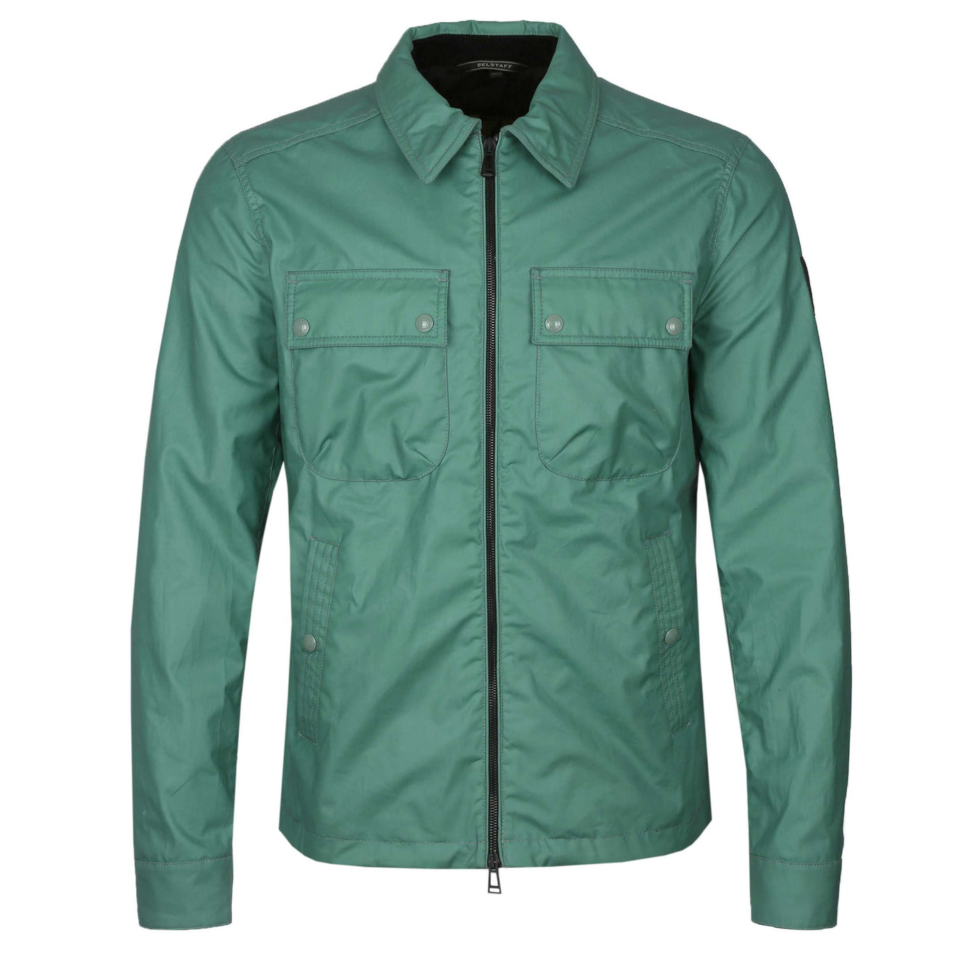 Belstaff Tonal Tour Overshirt in Steel Green