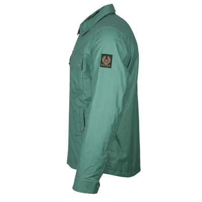 Belstaff Tonal Tour Overshirt in Steel Green