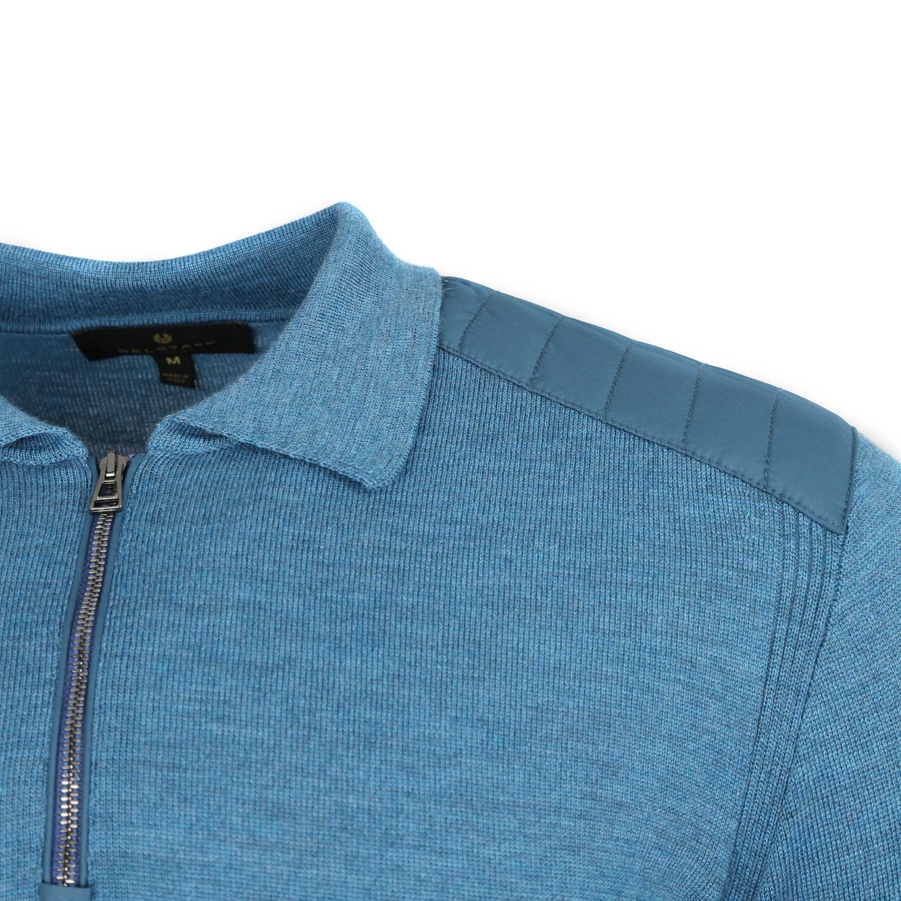 Belstaff Kirk Zip Polo Knitwear in Legion Blue | Belstaff | Norton Barrie