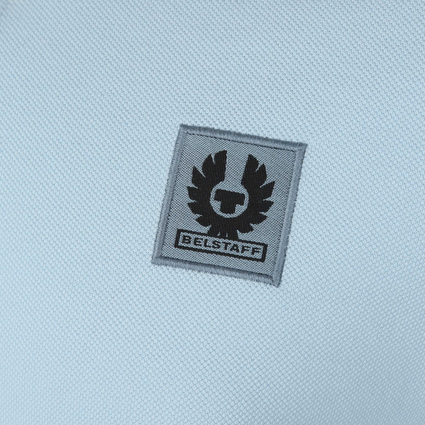 Belstaff Tipped Polo Shirt in Sky Blue