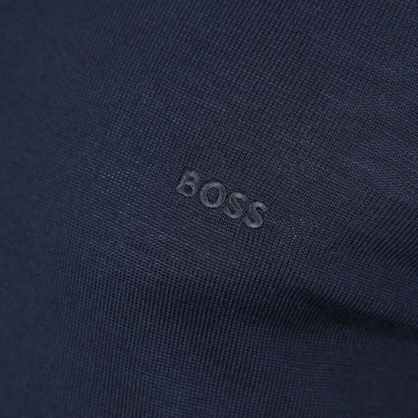 BOSS Bono L Knitwear in Navy Logo