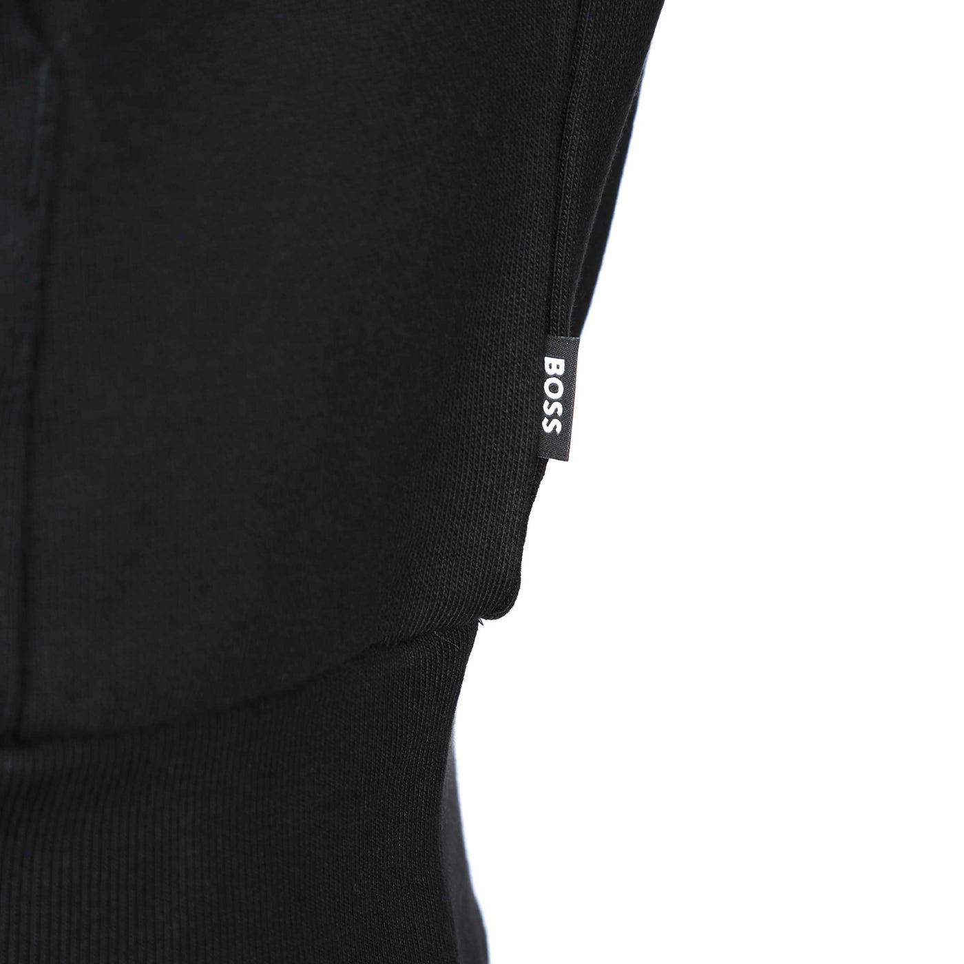BOSS Sullivan 06 Hooded Sweat Top in Black Logo Tab