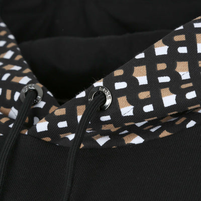 BOSS Sullivan 06 Hooded Sweat Top in Black Drawstring