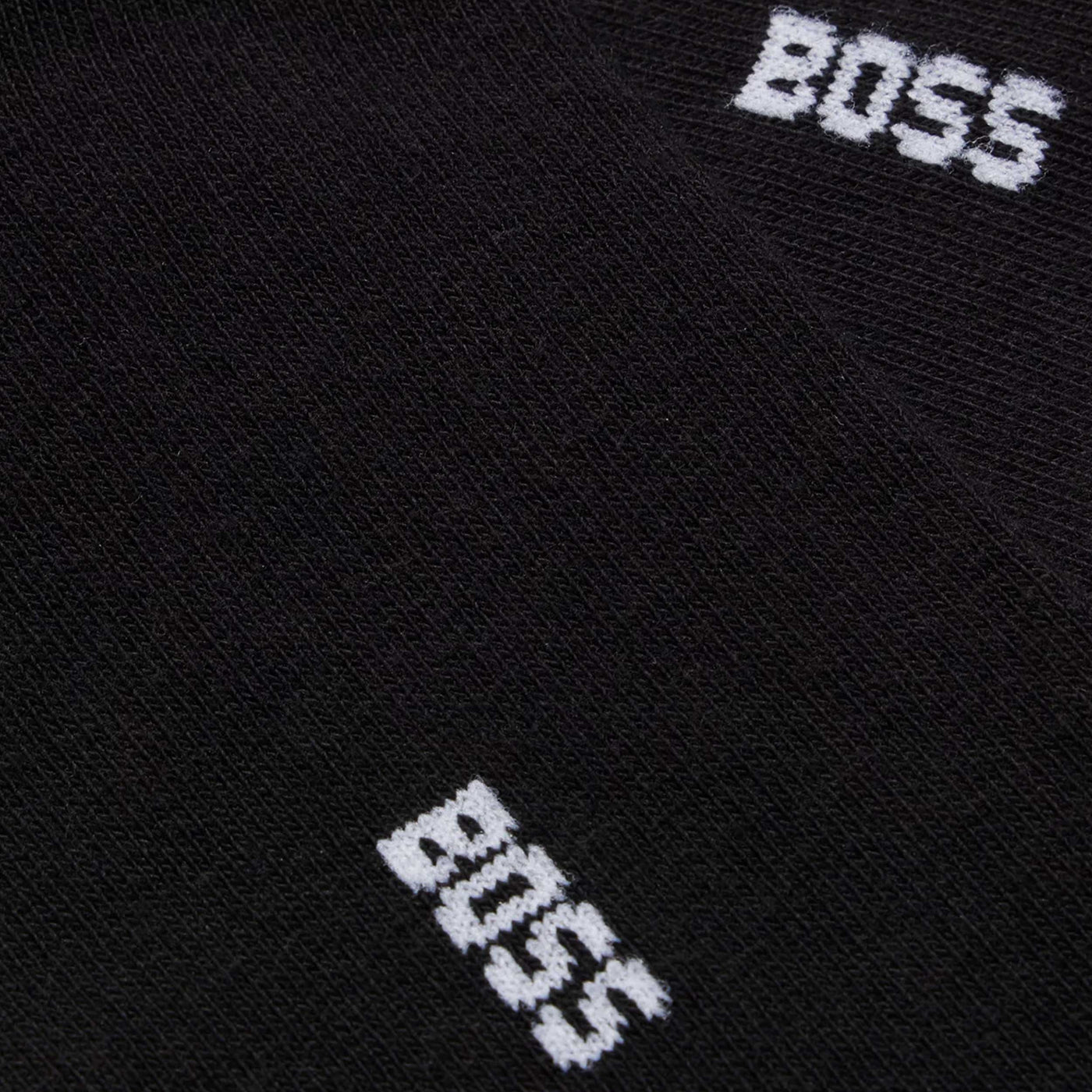 BOSS 3P Rib Stripe CC Sock in Black, Navy & White Logo