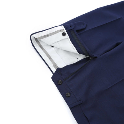 Canali Classic Trouser in Navy Fly