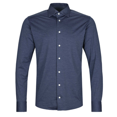 Eton 4 Way Stretch Shirt in Navy