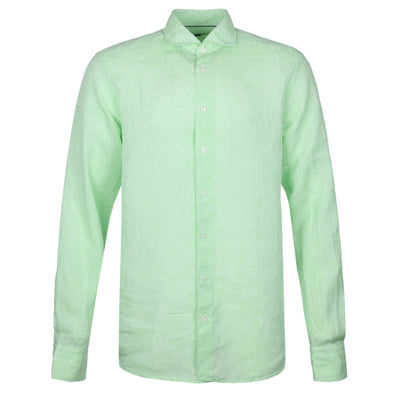 Eton Linen Shirt in Light Green