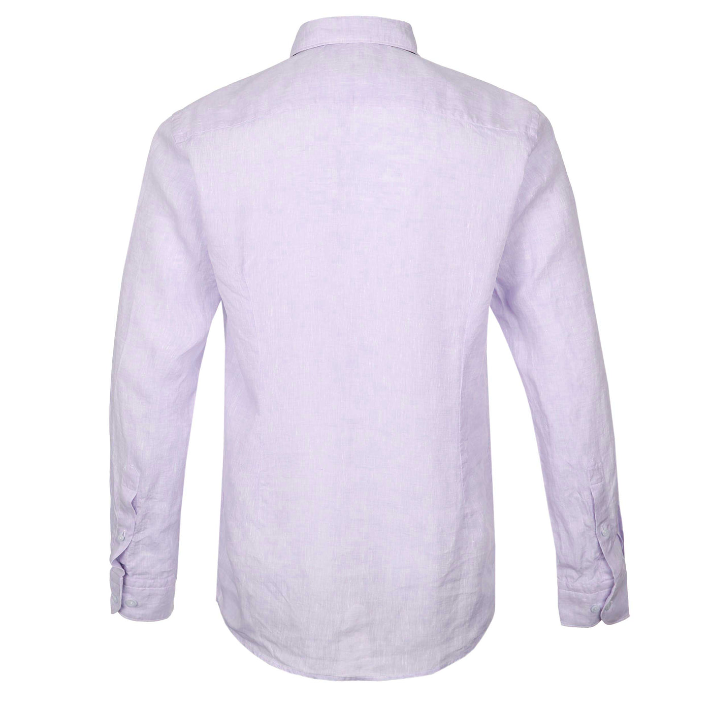 Eton Linen Shirt in Lilac Back