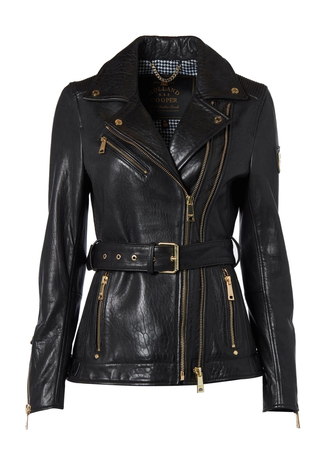 Holland Cooper Longline Biker Jacket in Black | Holland Cooper | Norton ...