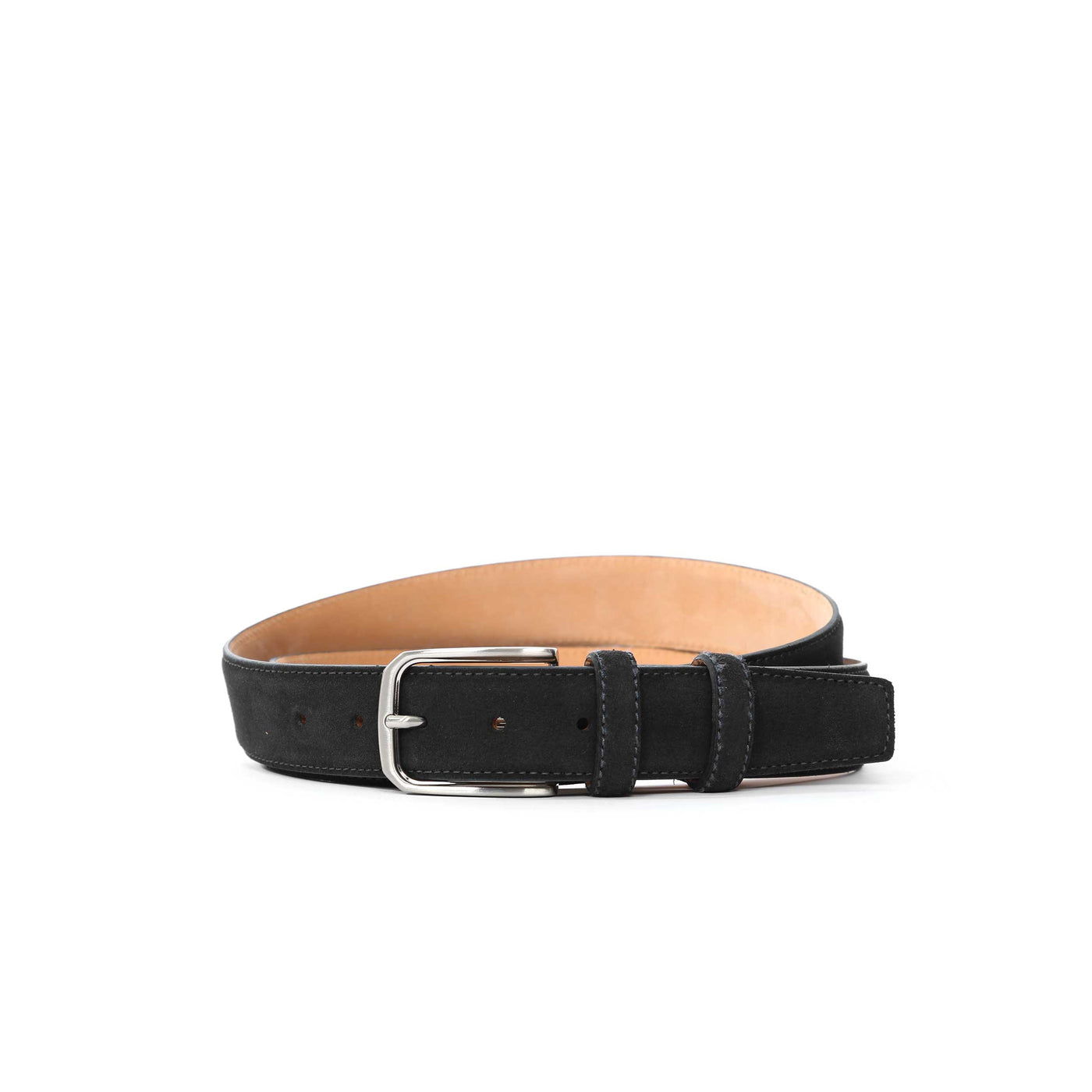 Huxley Tanner Palmer Suede Belt in Black