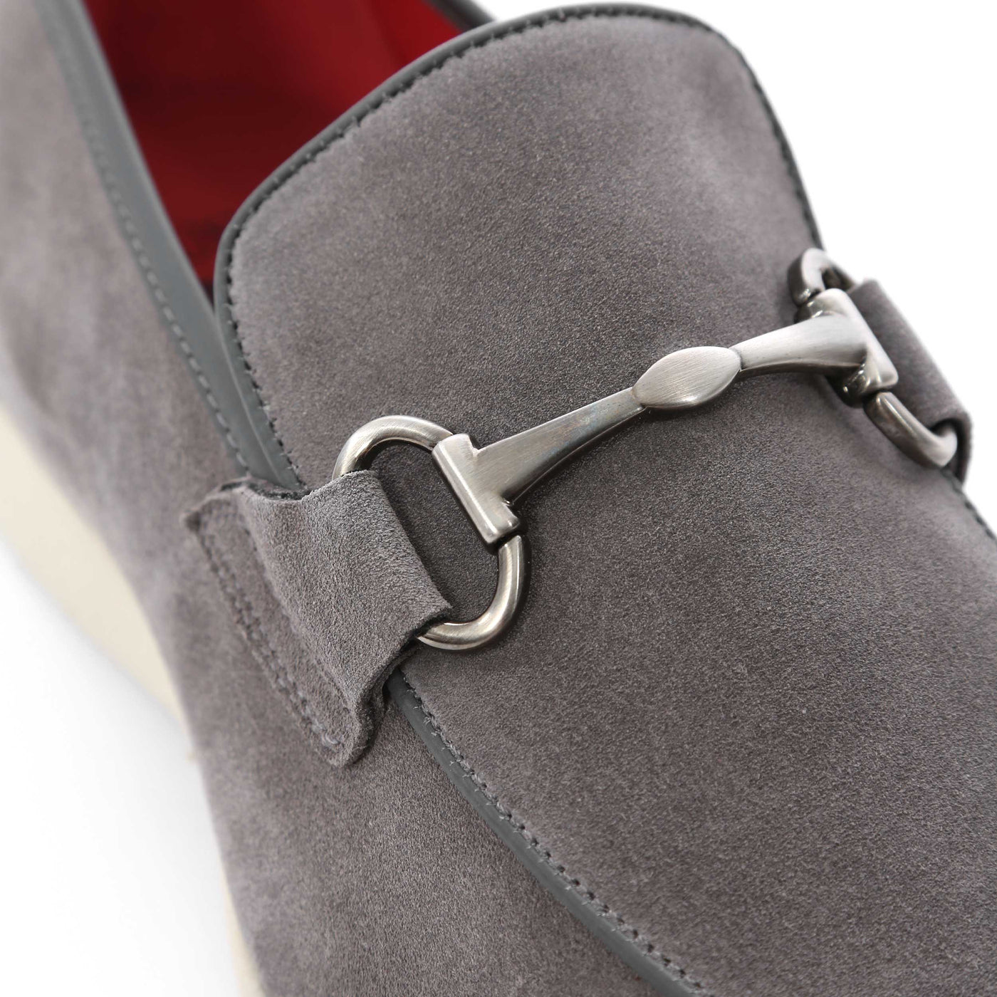 Jeffery West Texas Shoe in Grey Beige Buckle