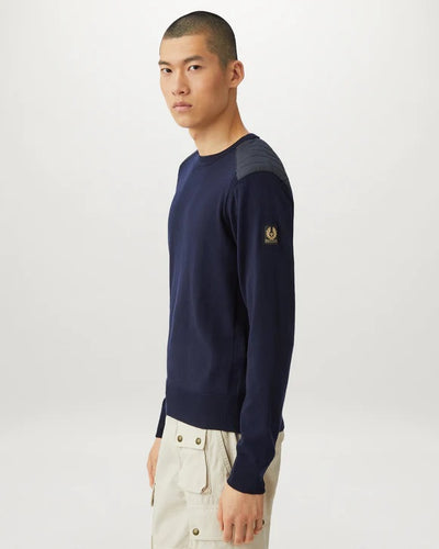 Belstaff Kerrigan Knitwear in Washed Navy Model