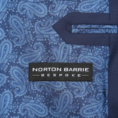 Norton Barrie Bespoke Suit in Navy Detail