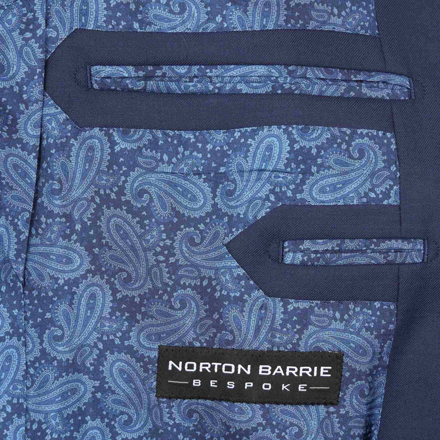 Norton Barrie Bespoke Suit in Navy Inside Pocket