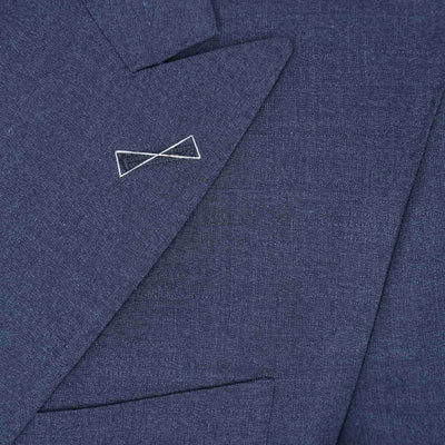 Norton Barrie Bespoke Suit in Denim Blue Lapel