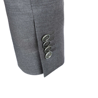 Norton Barrie Bespoke Suit in Mid Grey Lora Piana Cuff