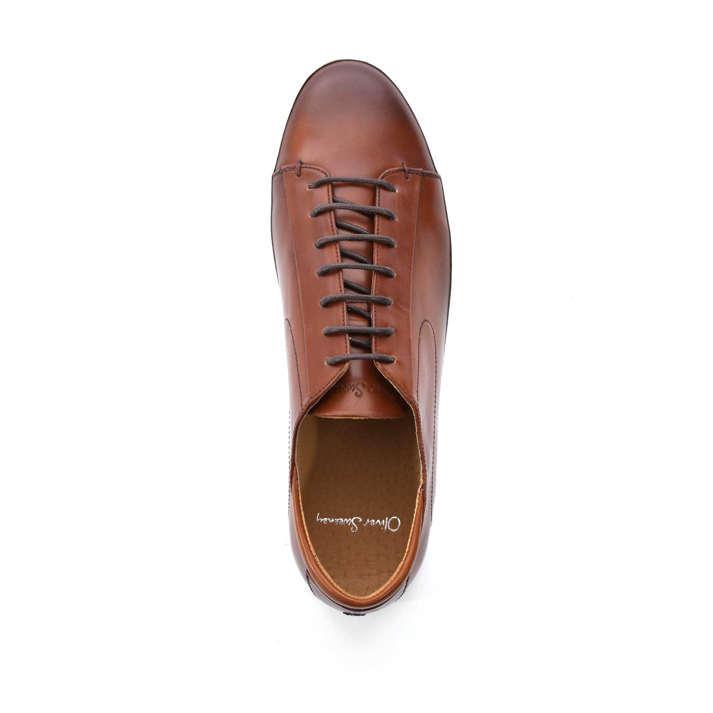 Oliver Sweeney Sirolo Trainer in Dark Tan Birdseye