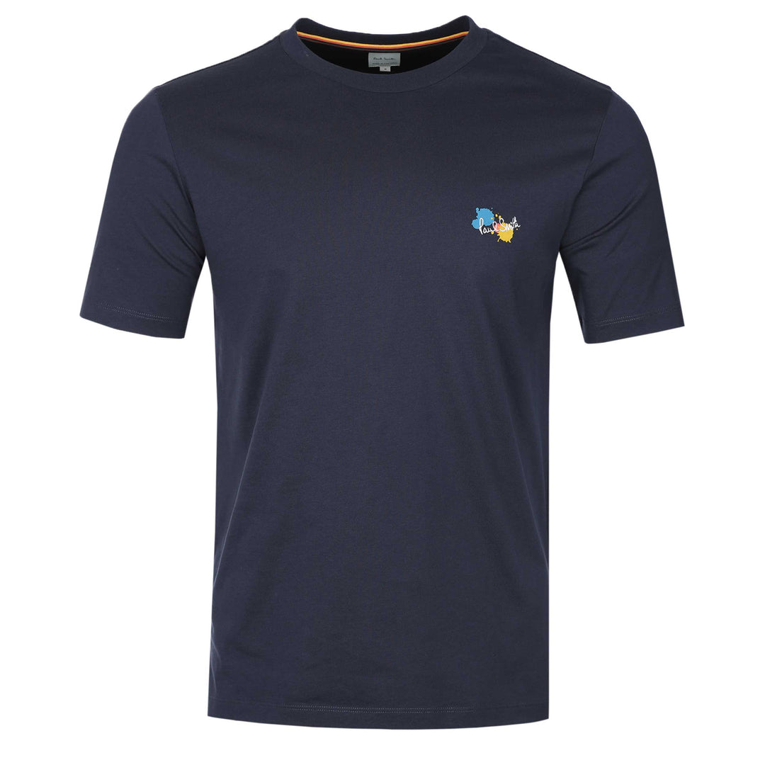 Paul Smith Paint Splatter T Shirt in Navy | Paul Smith | Norton Barrie