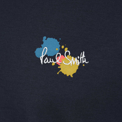 Paul Smith Paint Splatter T Shirt in Navy