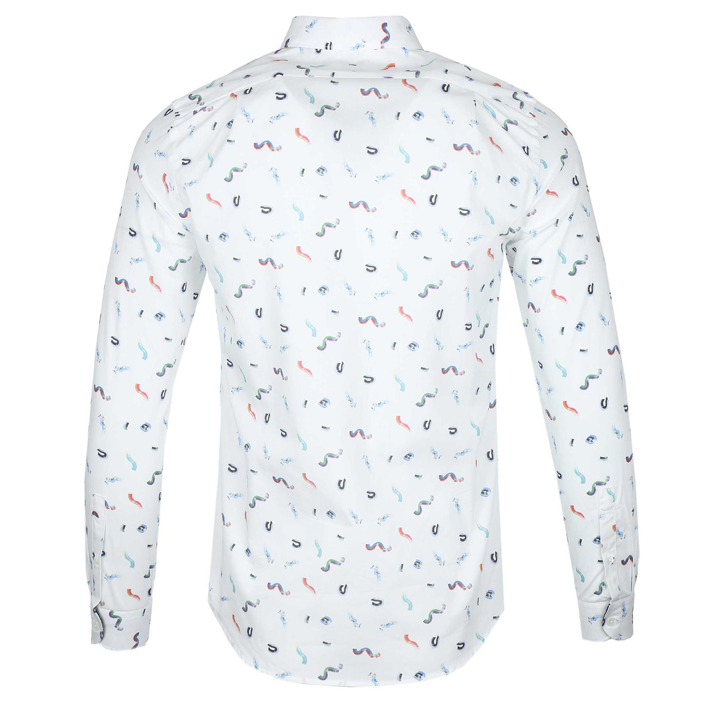 Paul Smith Tailored Fit Shirt in White Pattern