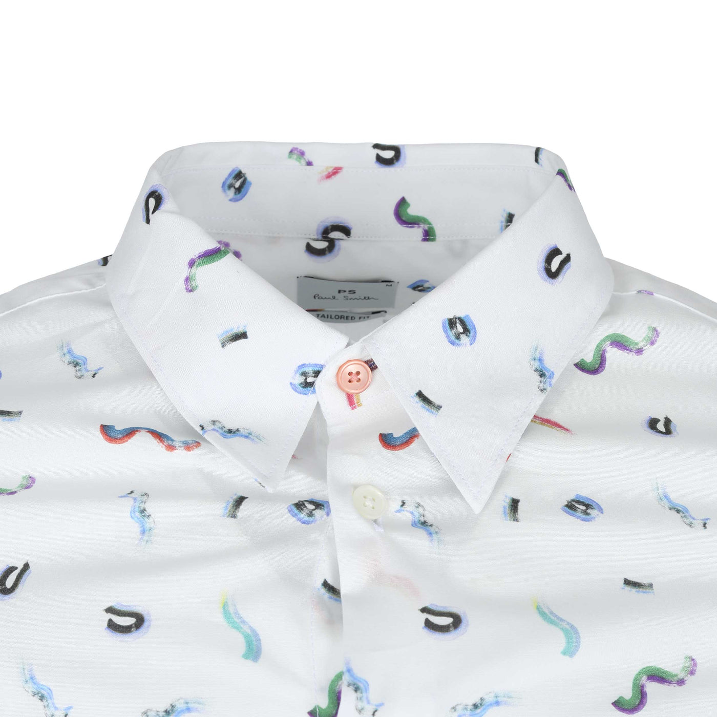 Paul Smith Tailored Fit Shirt in White Pattern