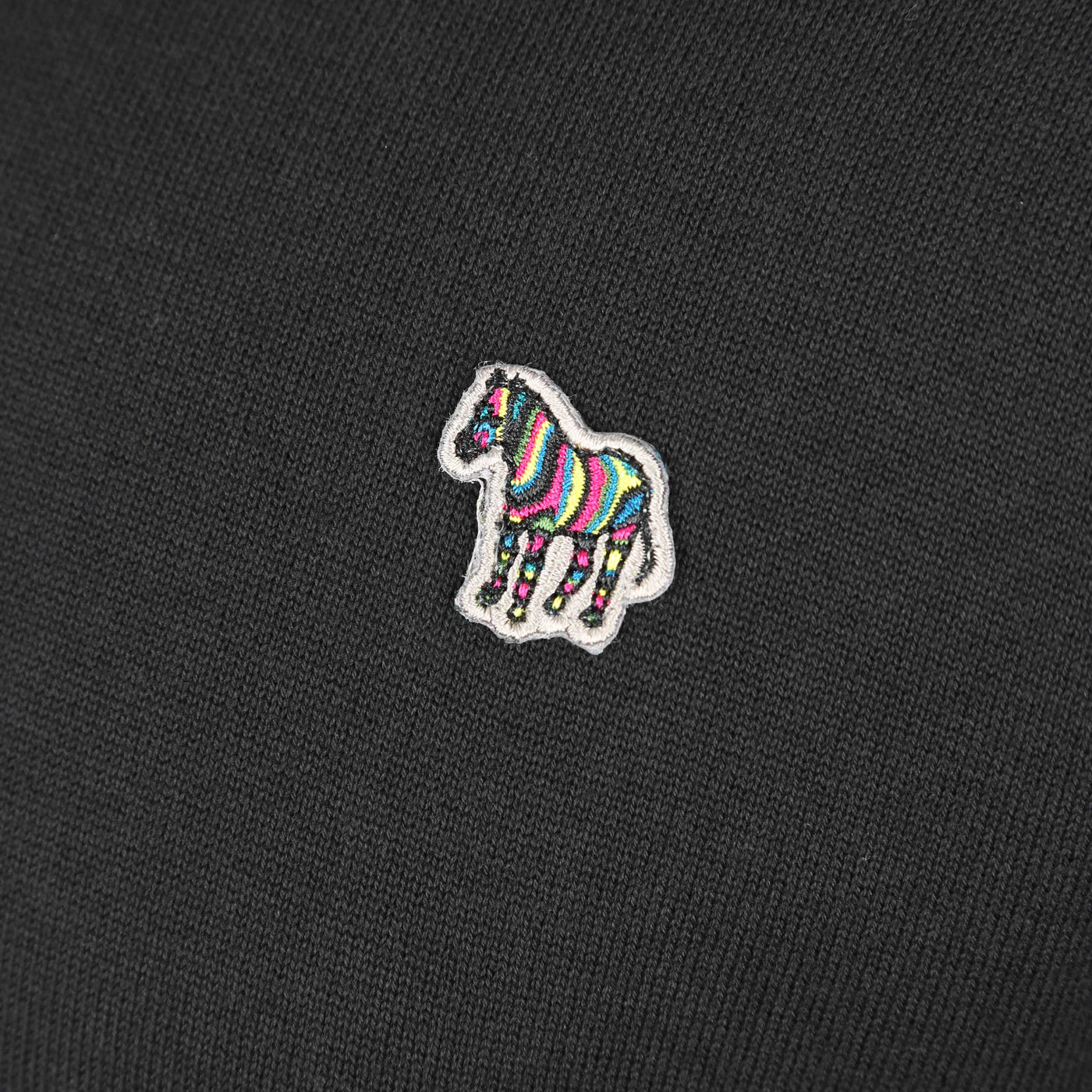 Paul Smith Zebra Badge SS Polo Knitwear in Black Logo