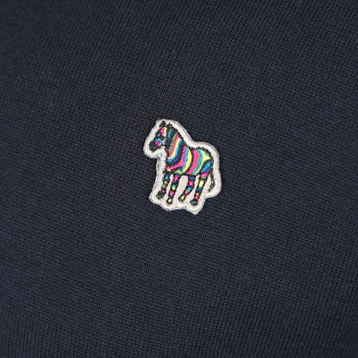 Paul Smith Zebra Badge SS Polo Knitwear in Navy Logo