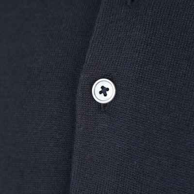 Paul Smith Zebra Badge SS Polo Knitwear in Navy Button