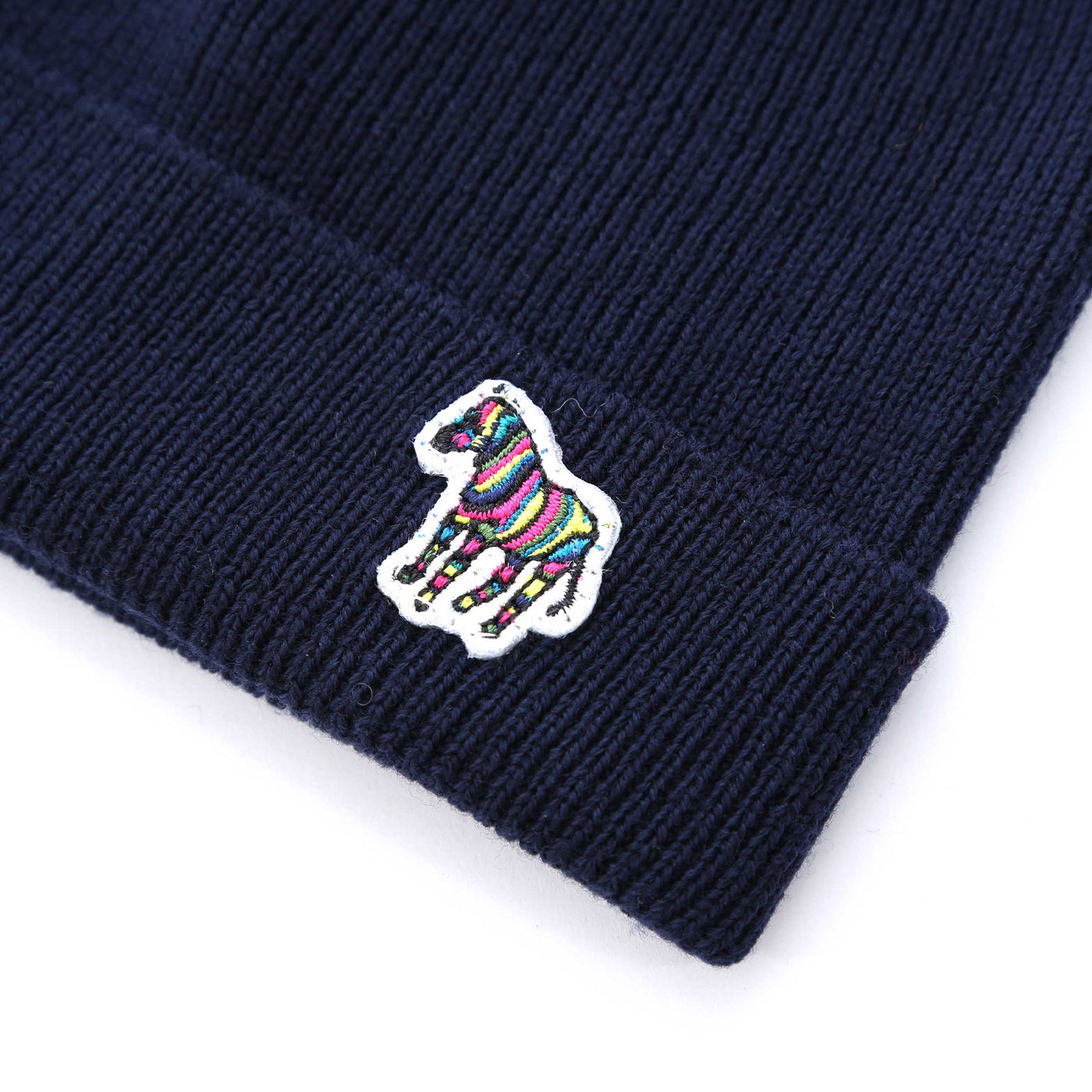 Paul Smith Beanie Hat in Navy Logo