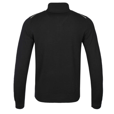 Paul Smith Half Zip Knitwear in Black Back