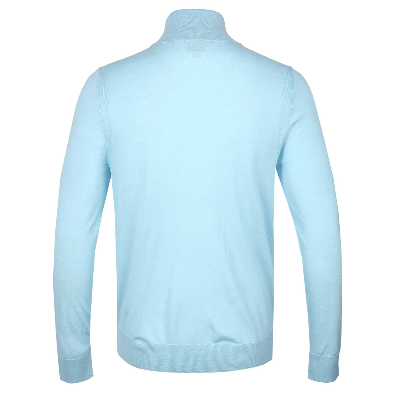 Paul Smith Half Zip Knitwear in Sky Blue Back