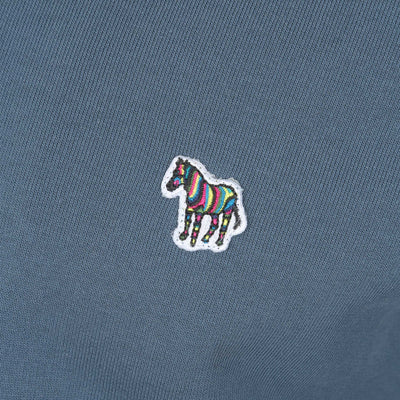 Paul Smith Half Zip Sweat Top in Airforce Blue
