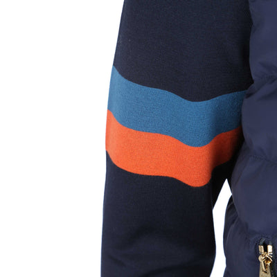 Paul Smith Hybrid Down Jacket in Navy Sleeve Detail 2