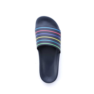 Paul Smith Nyro Stripe Slide in Navy Birdseye