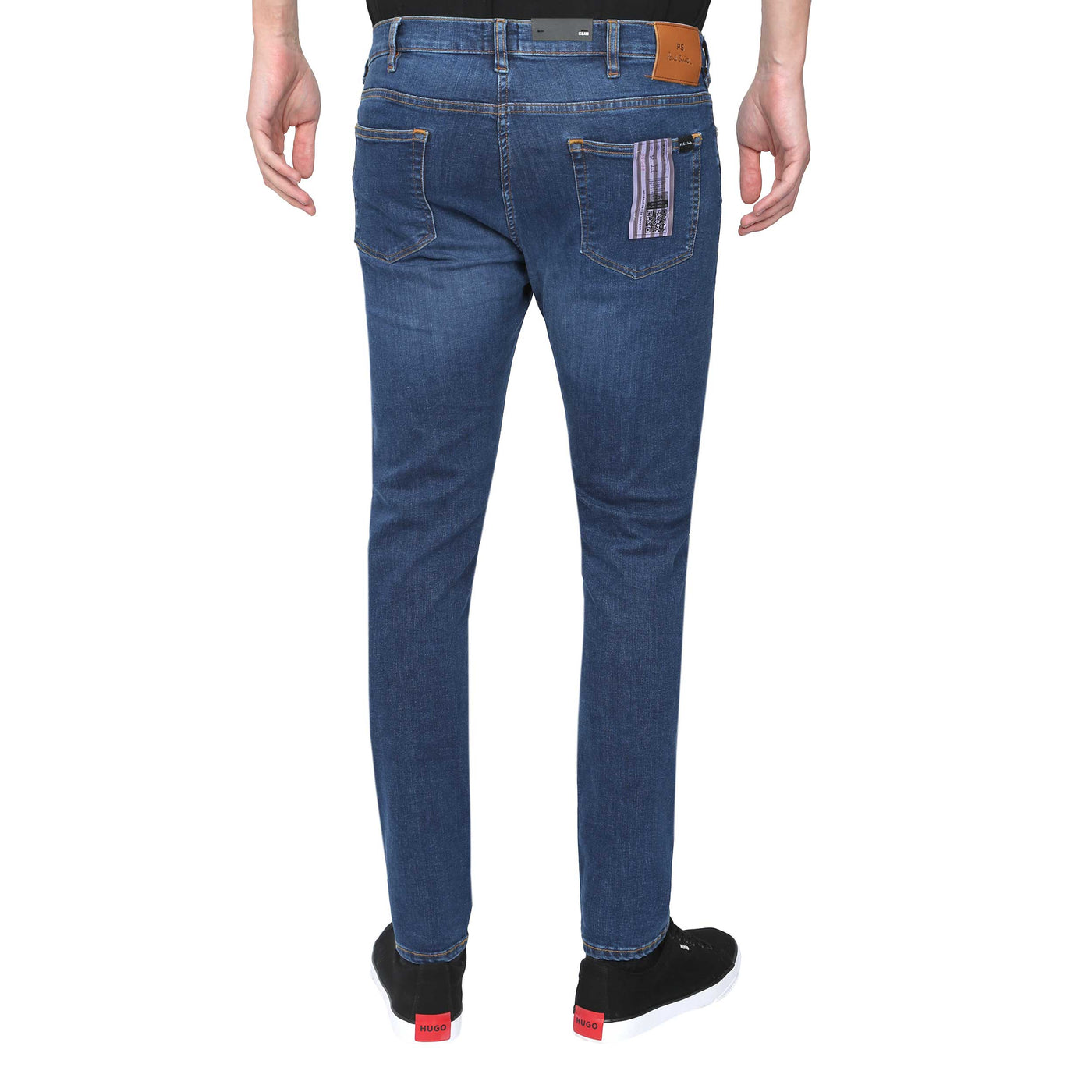 Paul Smith Organic Reflex Stretch Jean in Denim Blue Back