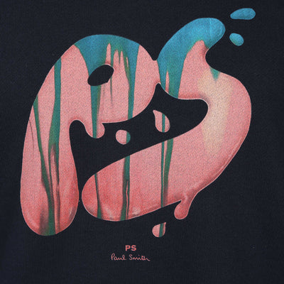 Paul Smith PS Drip Sweat Top in Navy Print