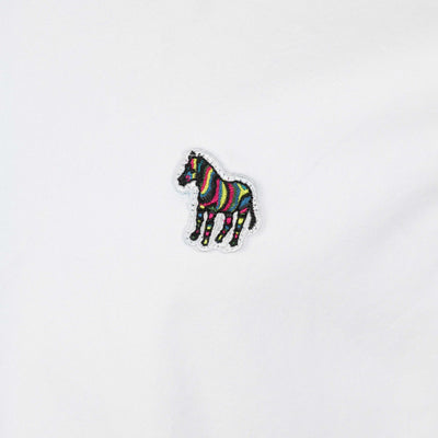 Paul Smith Tailored Fit SS Shirt in White Logo