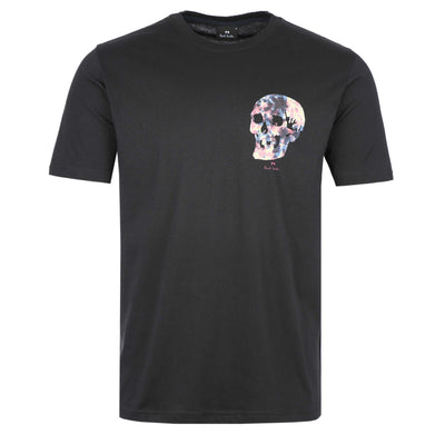 Paul Smith Tie Dye Skull T Shirt in Black