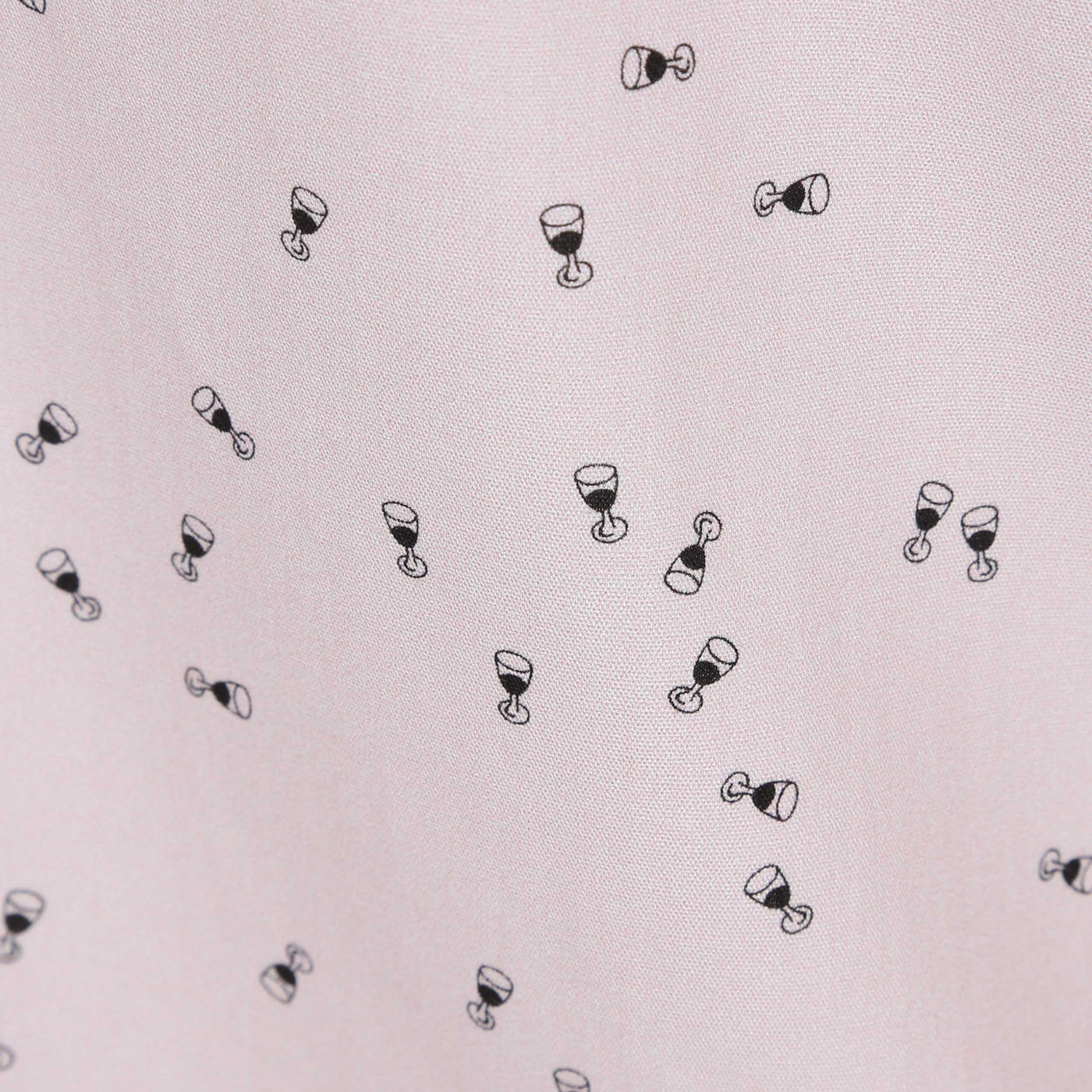 Paul Smith Wine Glass Print Shirt in Pink Print