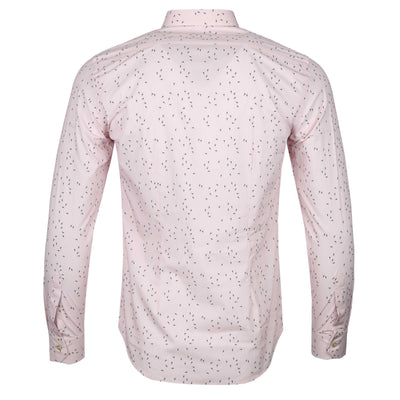 Paul Smith Wine Glass Print Shirt in Pink Back