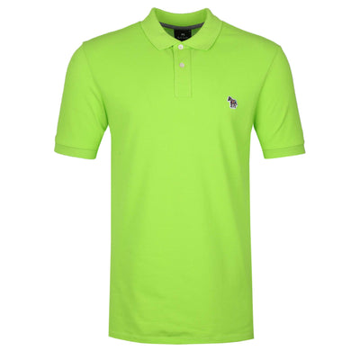 Paul Smith Zebra Badge Polo Shirt in Lime Green
