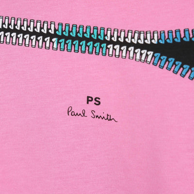 Paul Smith Zip T Shirt in Pink