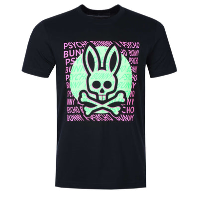 Psycho Bunny Bengal Graphic T Shirt in Navy