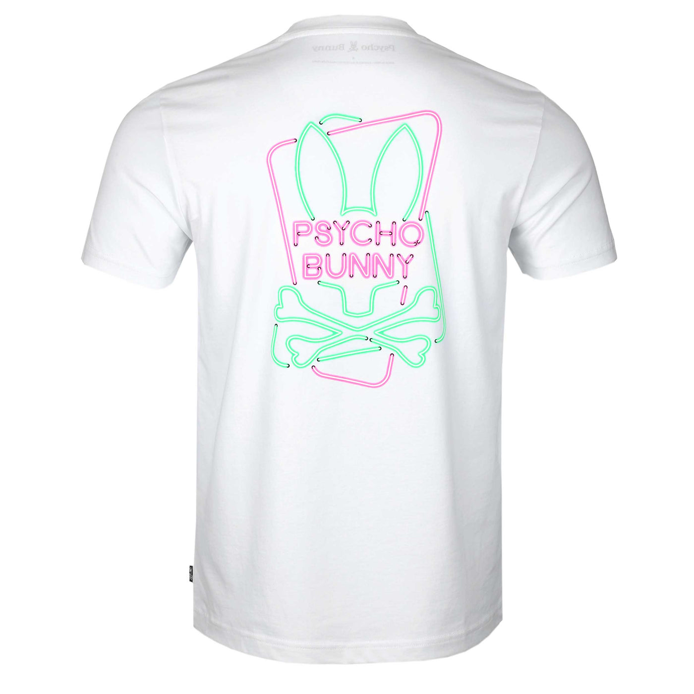 Psycho Bunny Claude Graphic T Shirt in White